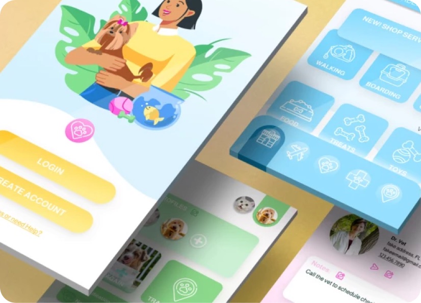 Student project: pet-brand web design