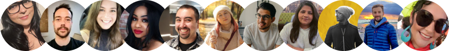 Homepage hero avatars