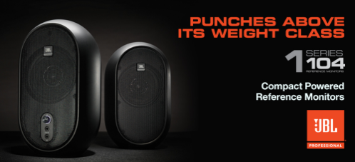 JBL 1 Series 104 Compact Powered Desktop Reference Monitors